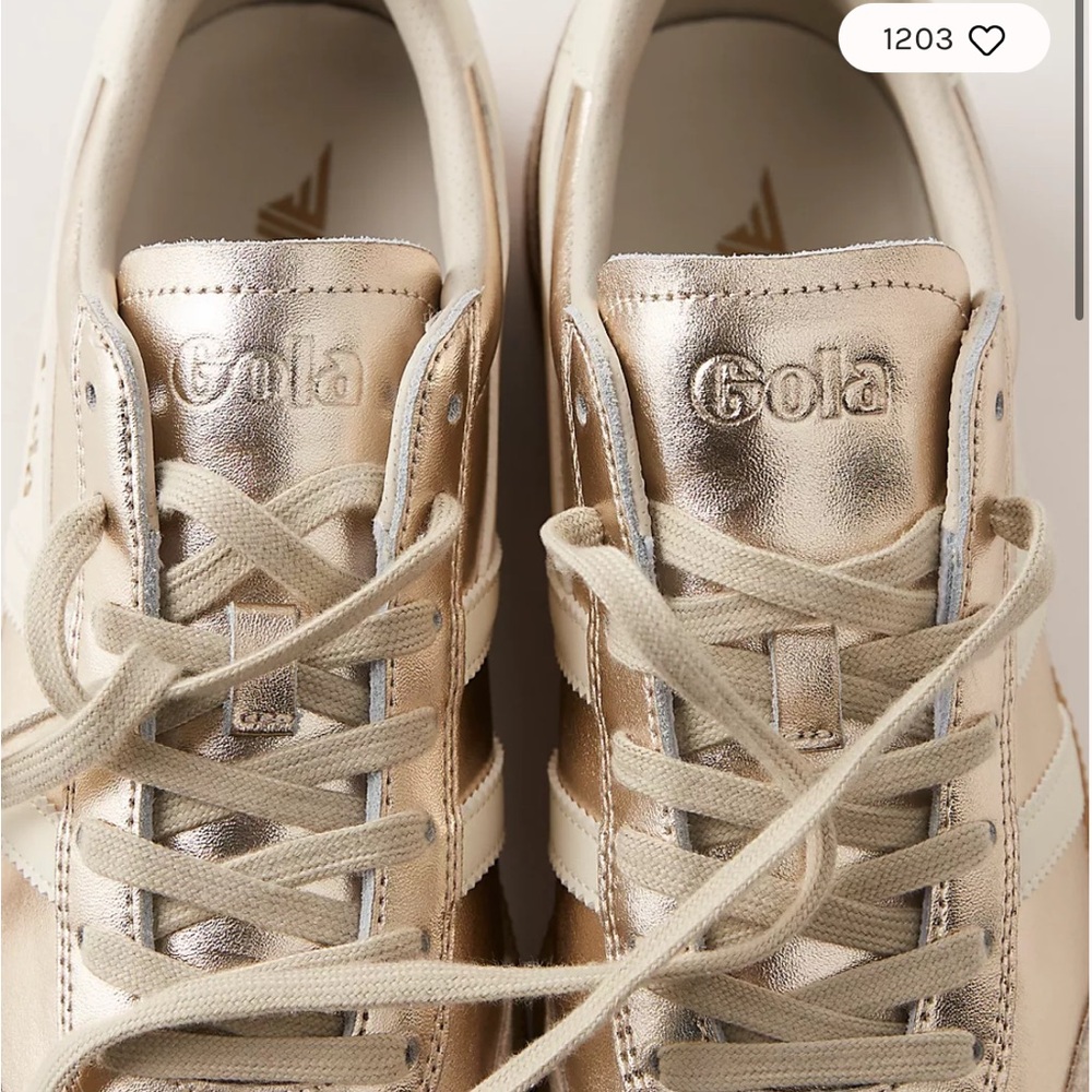 Gola Cream and White Women's Sneakers - Picture 2 of 10